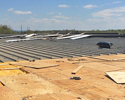 commercial roofing storm damage Birmingham